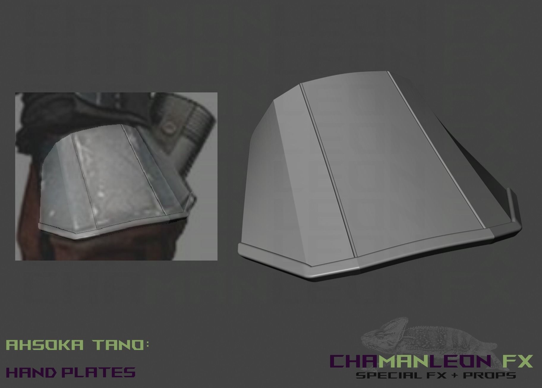 Ahsoka Tano Bracers n Hand Armor The Mandalorian Cosplay 3D print model_10