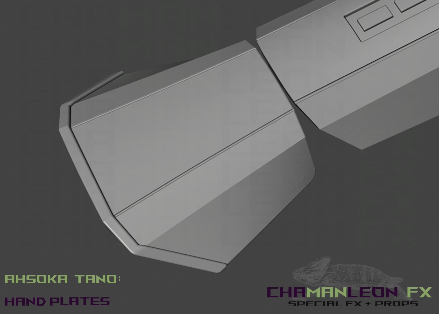 Ahsoka Tano Bracers n Hand Armor The Mandalorian Cosplay 3D print model_11