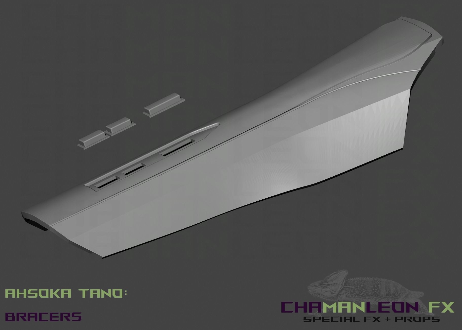 Ahsoka Tano Bracers n Hand Armor The Mandalorian Cosplay 3D print model_6