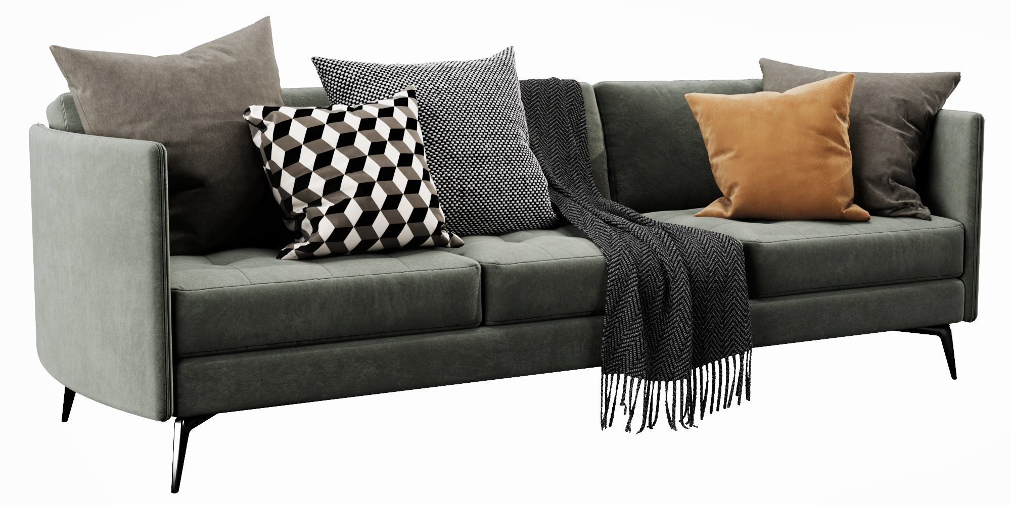 Boconcept osaka 3 seater 3D model_4