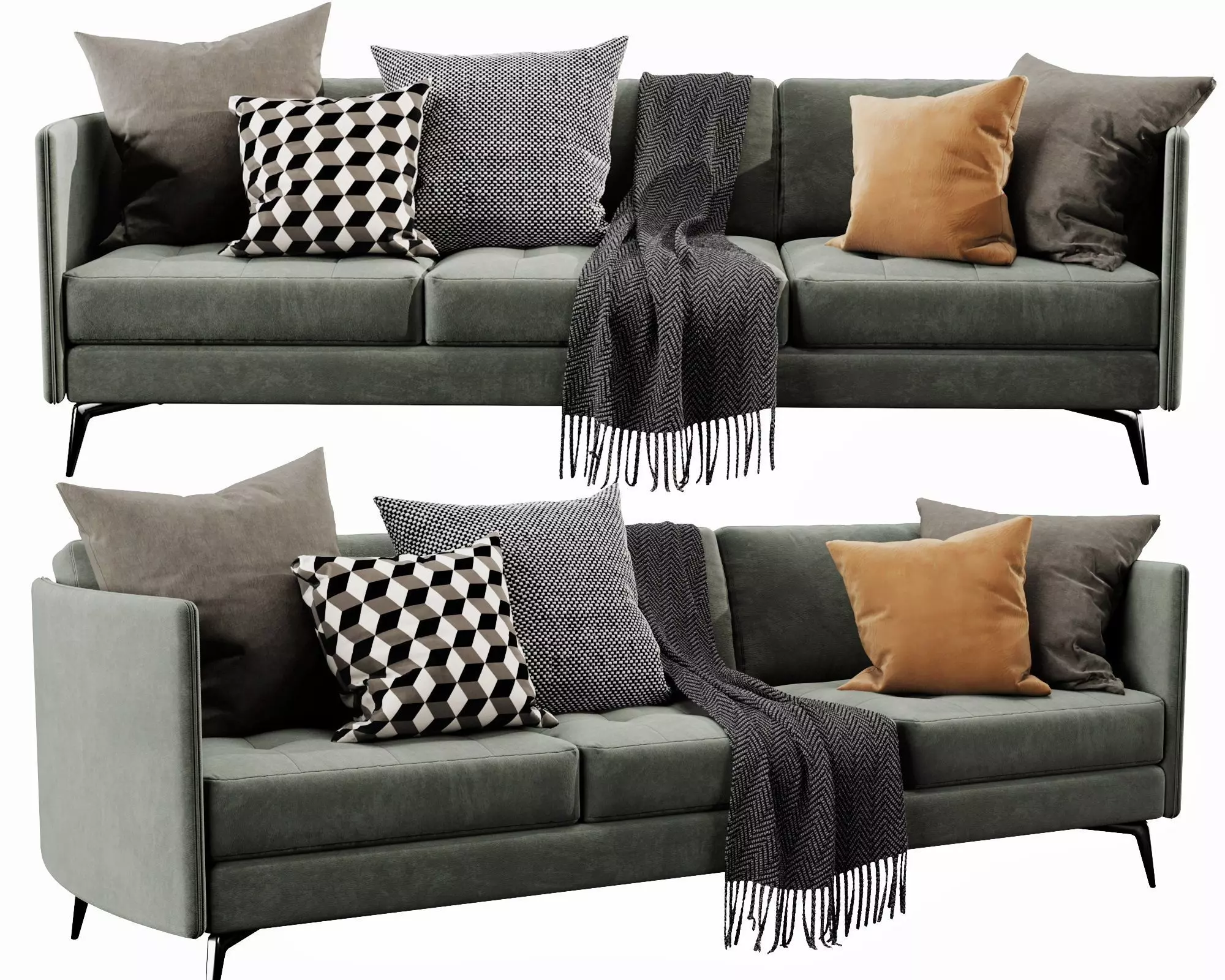 Boconcept osaka 3 seater 3D model_0