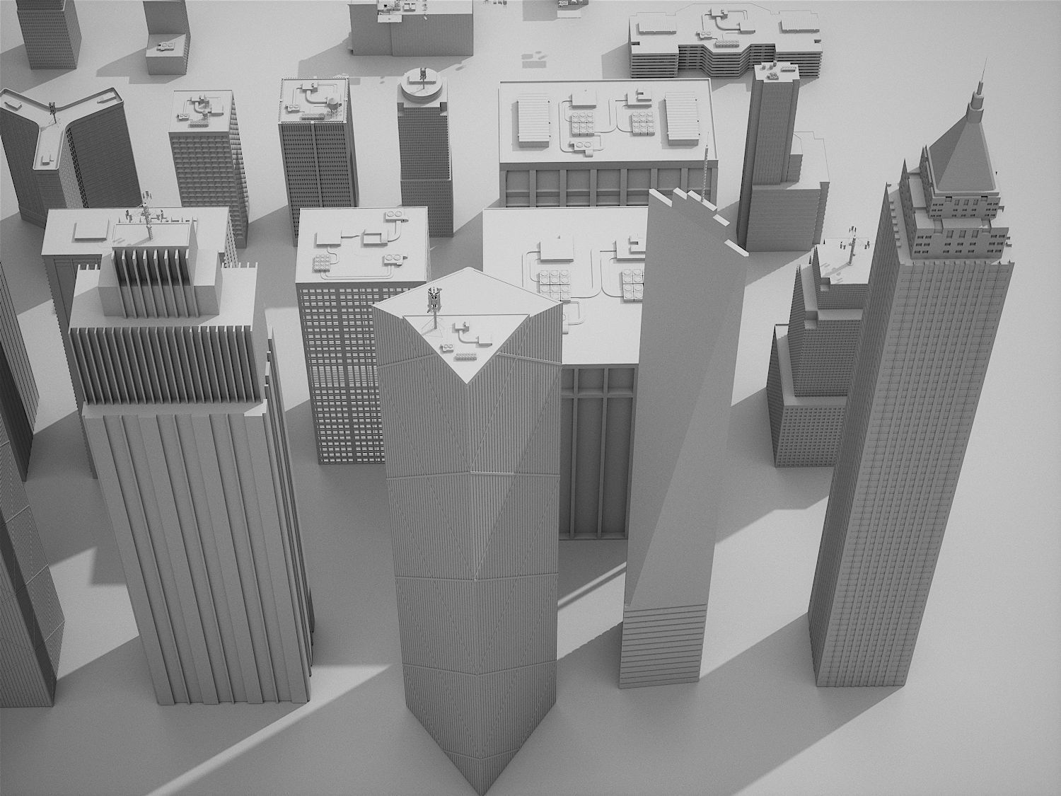 City Kitbash 3D model_15