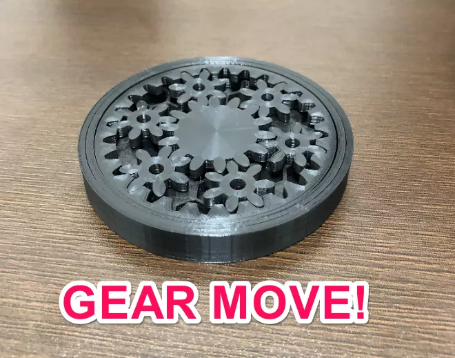 PlanetaryGearCoaster glass of whiskey on coaster 3D print model