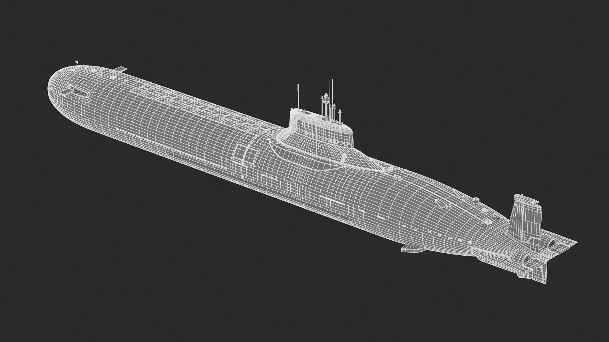 Typhoon-class Submarine 3D model_14