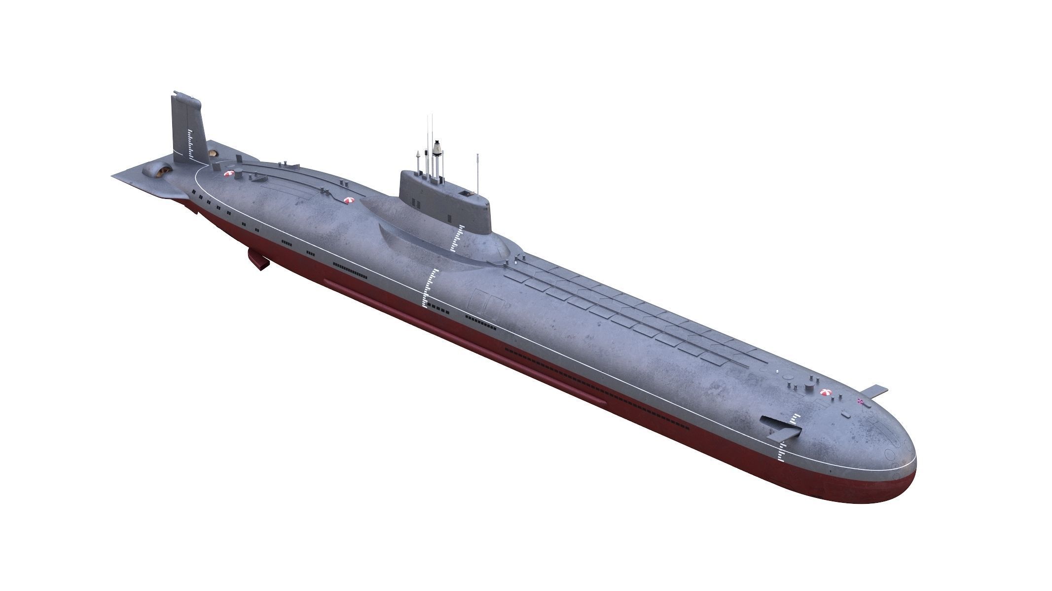 Typhoon-class Submarine 3D model_1