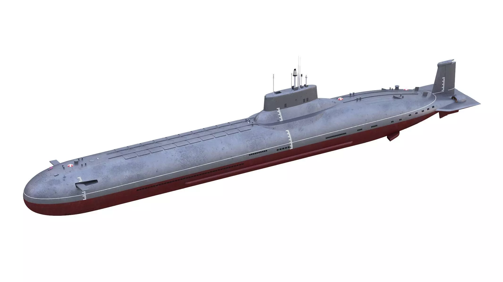 Typhoon-class Submarine 3D model_0