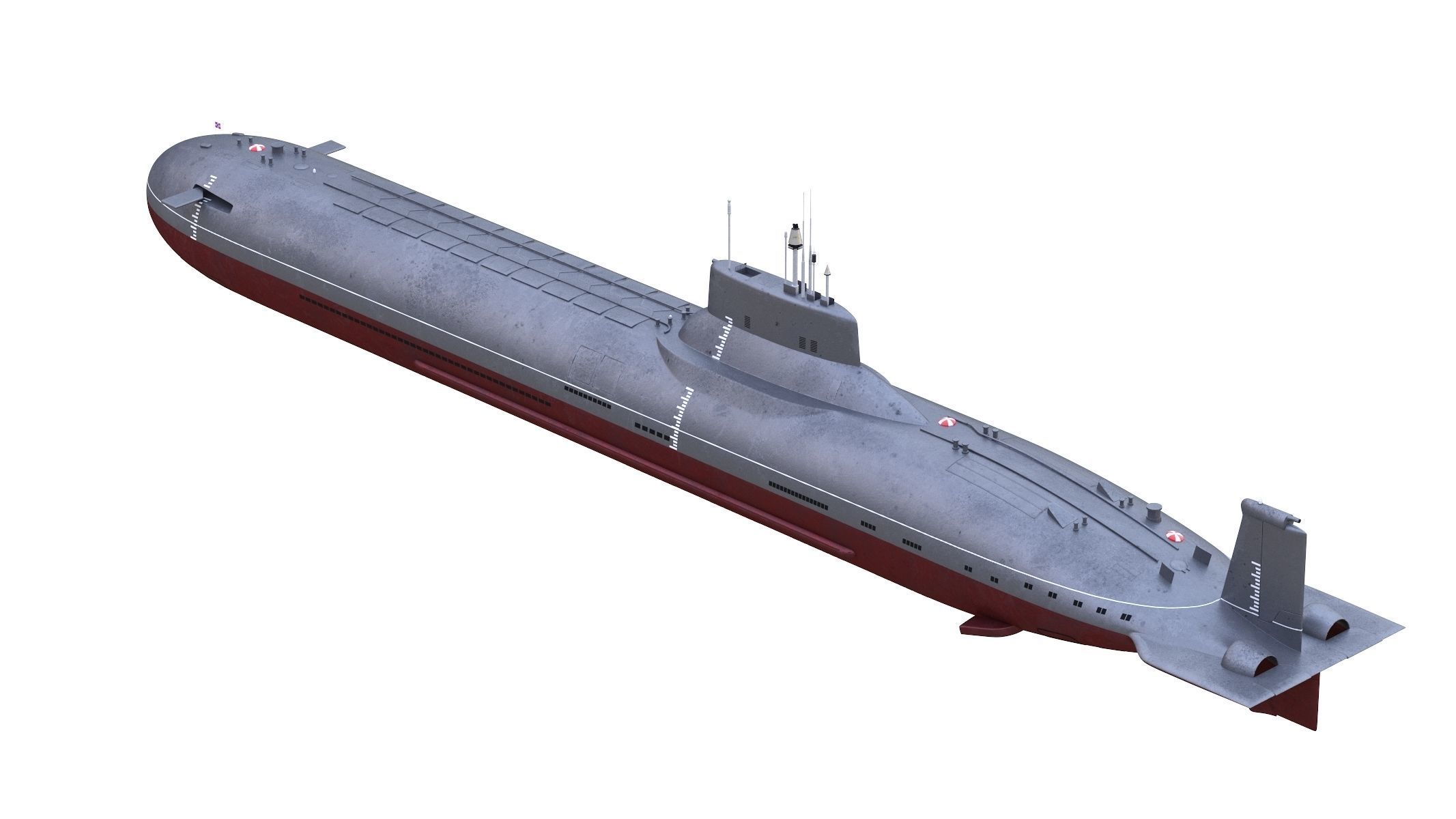Typhoon-class Submarine 3D model_4