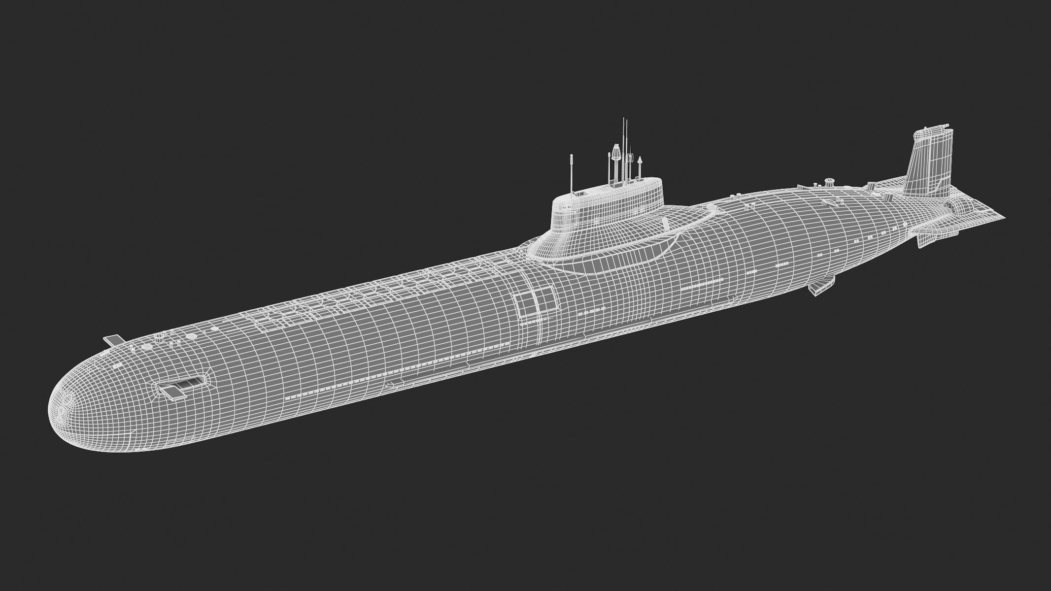 Typhoon-class Submarine 3D model_10
