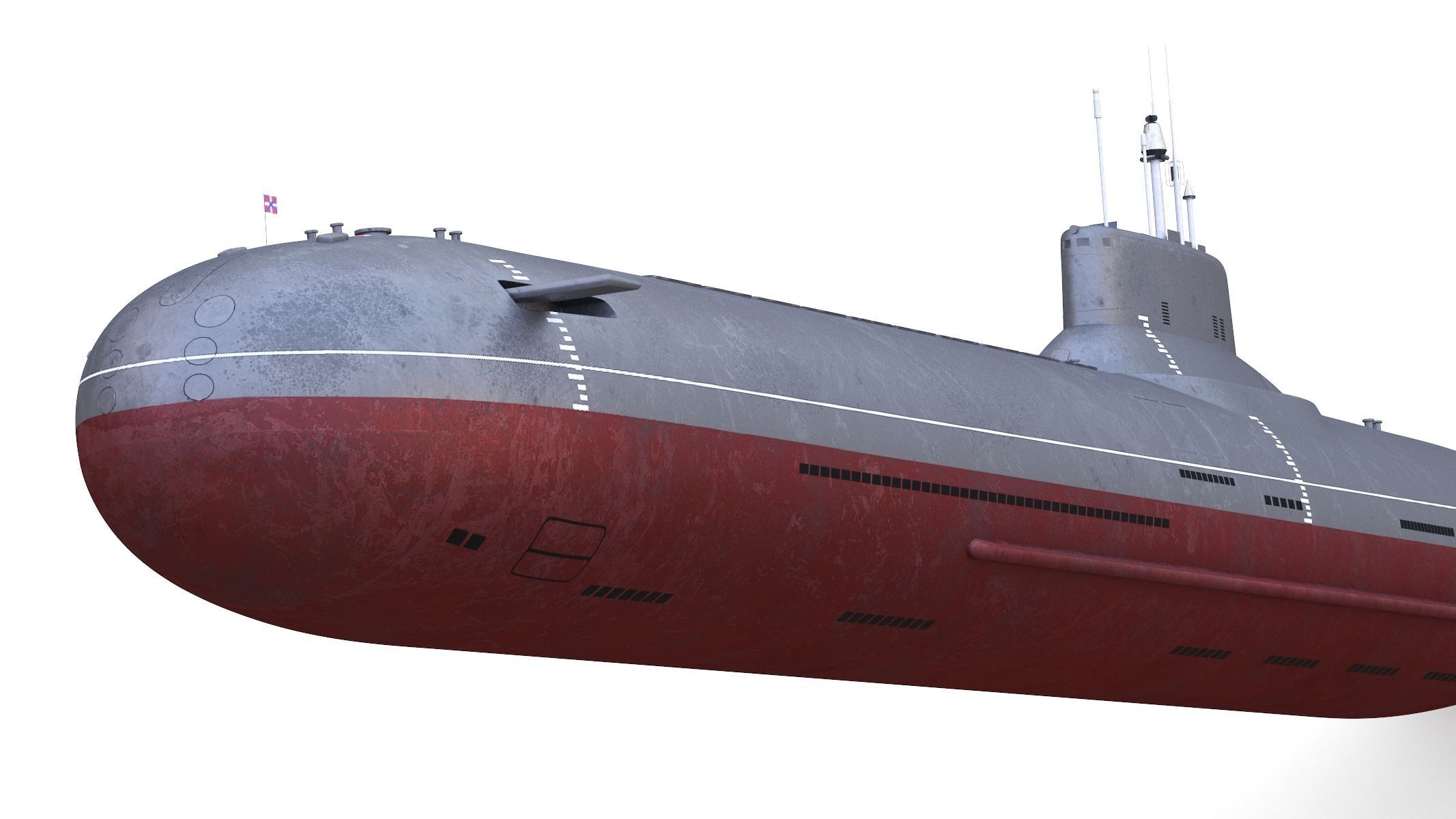 Typhoon-class Submarine 3D model_9
