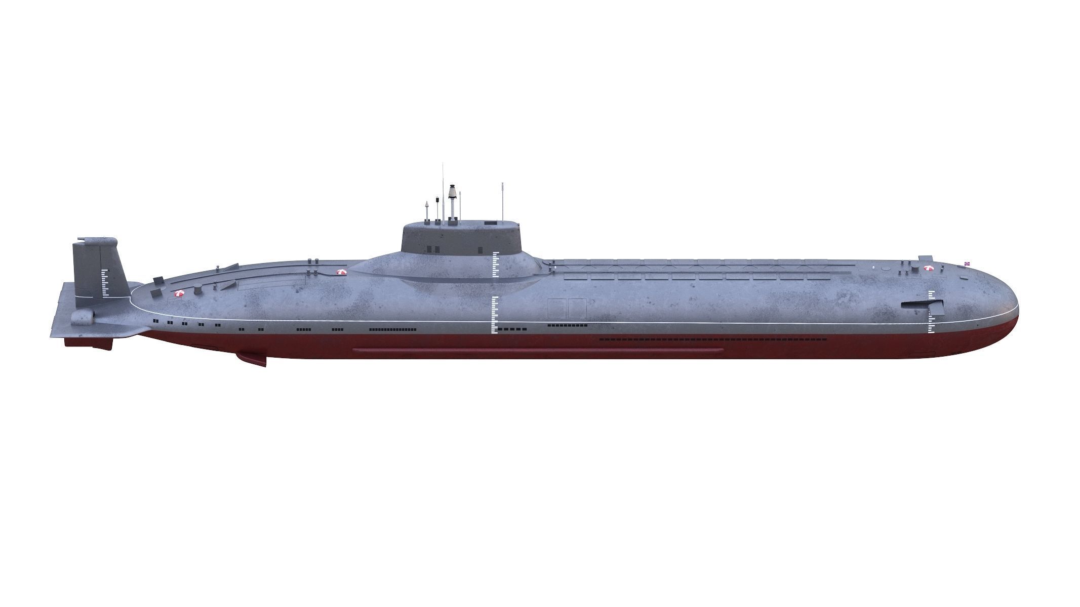 Typhoon-class Submarine 3D model_2
