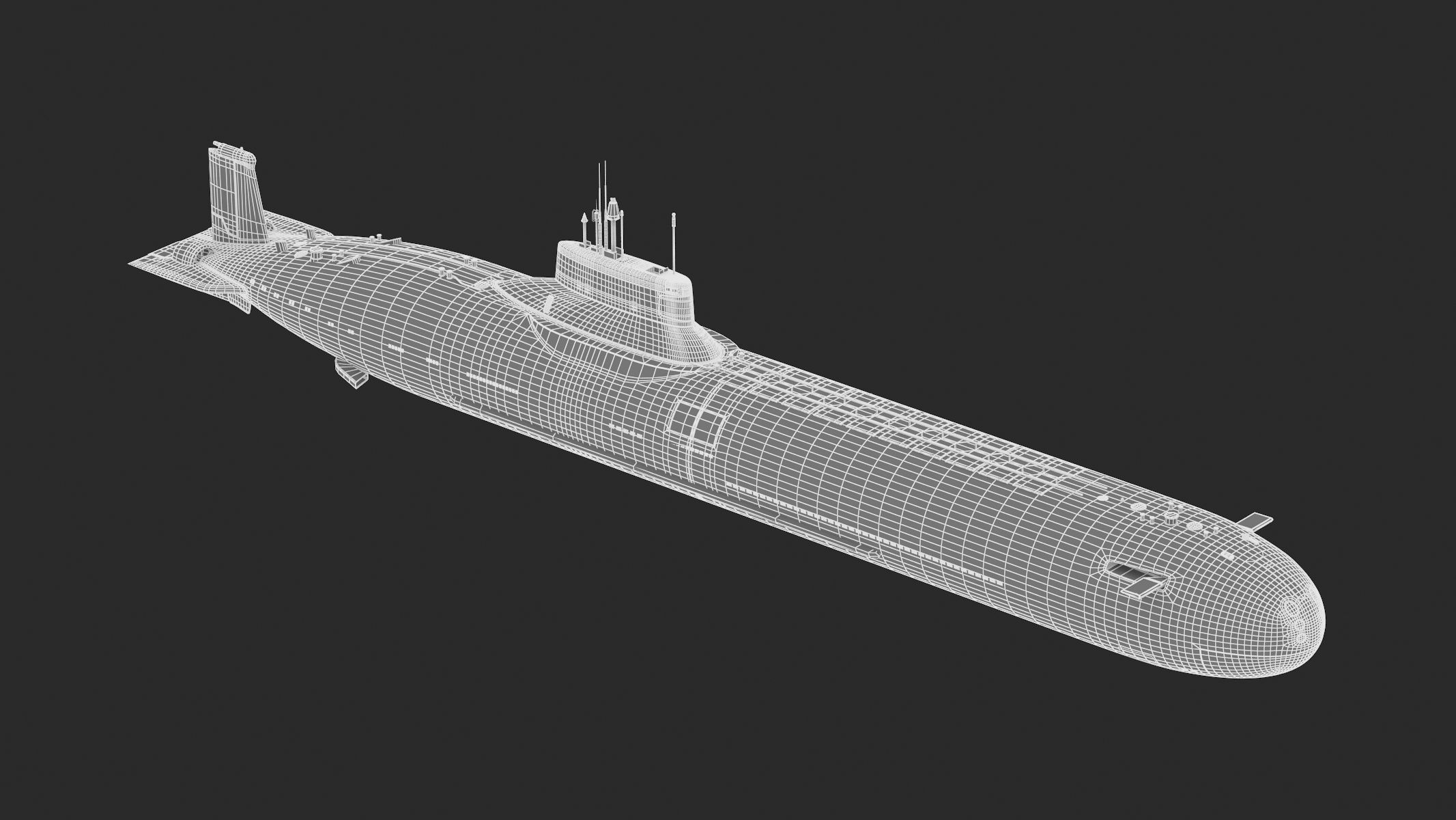 Typhoon-class Submarine 3D model_11