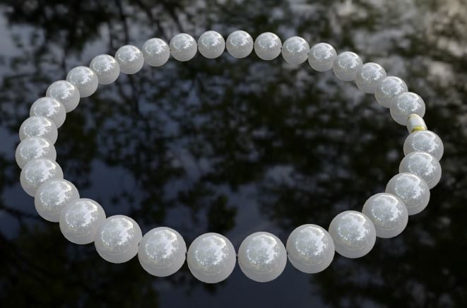 Pearl bracelets 3D print model_1