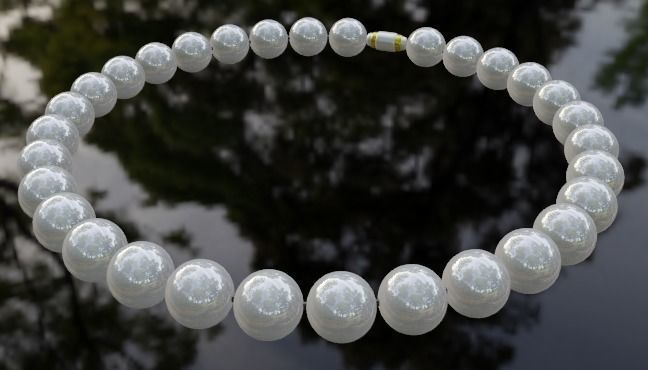 Pearl bracelets 3D print model_4