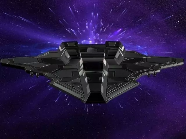 Hawk Fighter Spacecraft 3D model_0