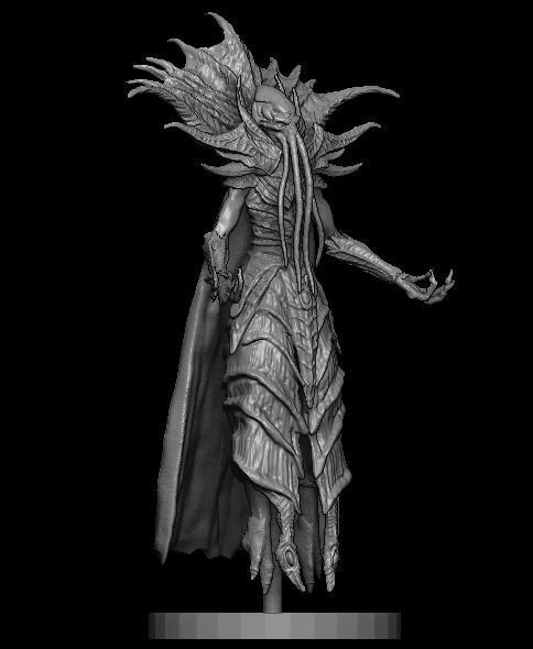 Mind Flayer Figure 3D model_1