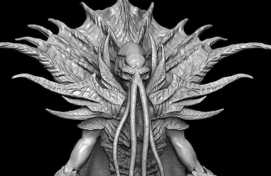Mind Flayer Figure 3D model_4