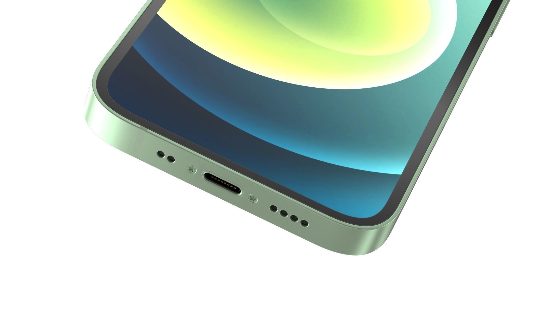 Apple iPhone 12 Mini Green 3D model_5