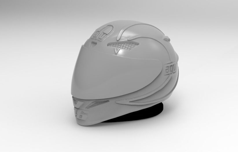 casco gothic valentino rossi 3D print model_1
