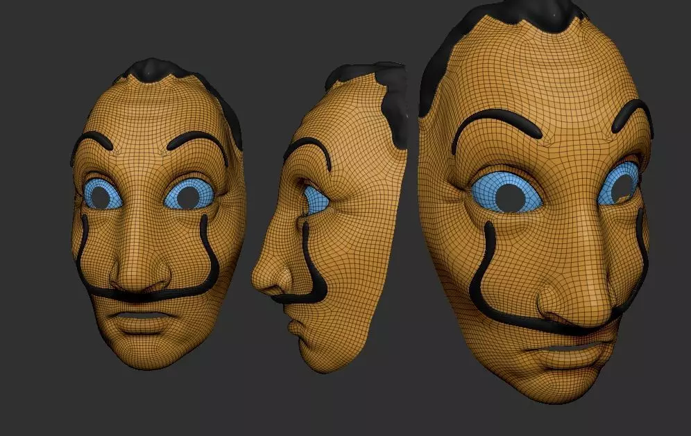 Money Heist Mask 3D model_0