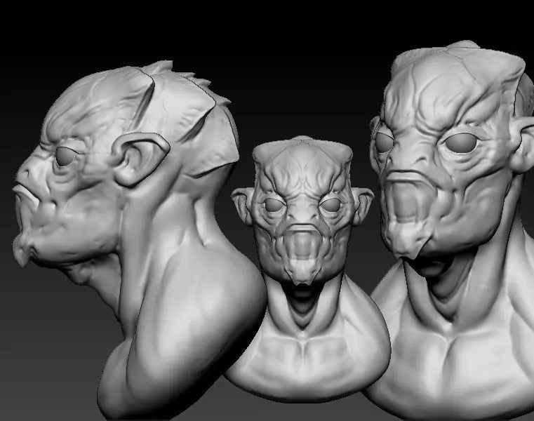 Dark Monster 3D model_0