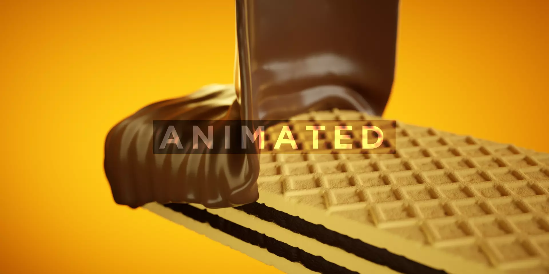 Wafer Chocolate Animated 3D model