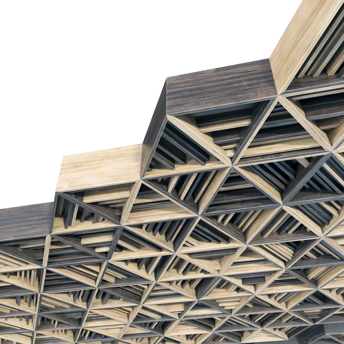 Ceiling parametric Triangle rail n3  3D model_11