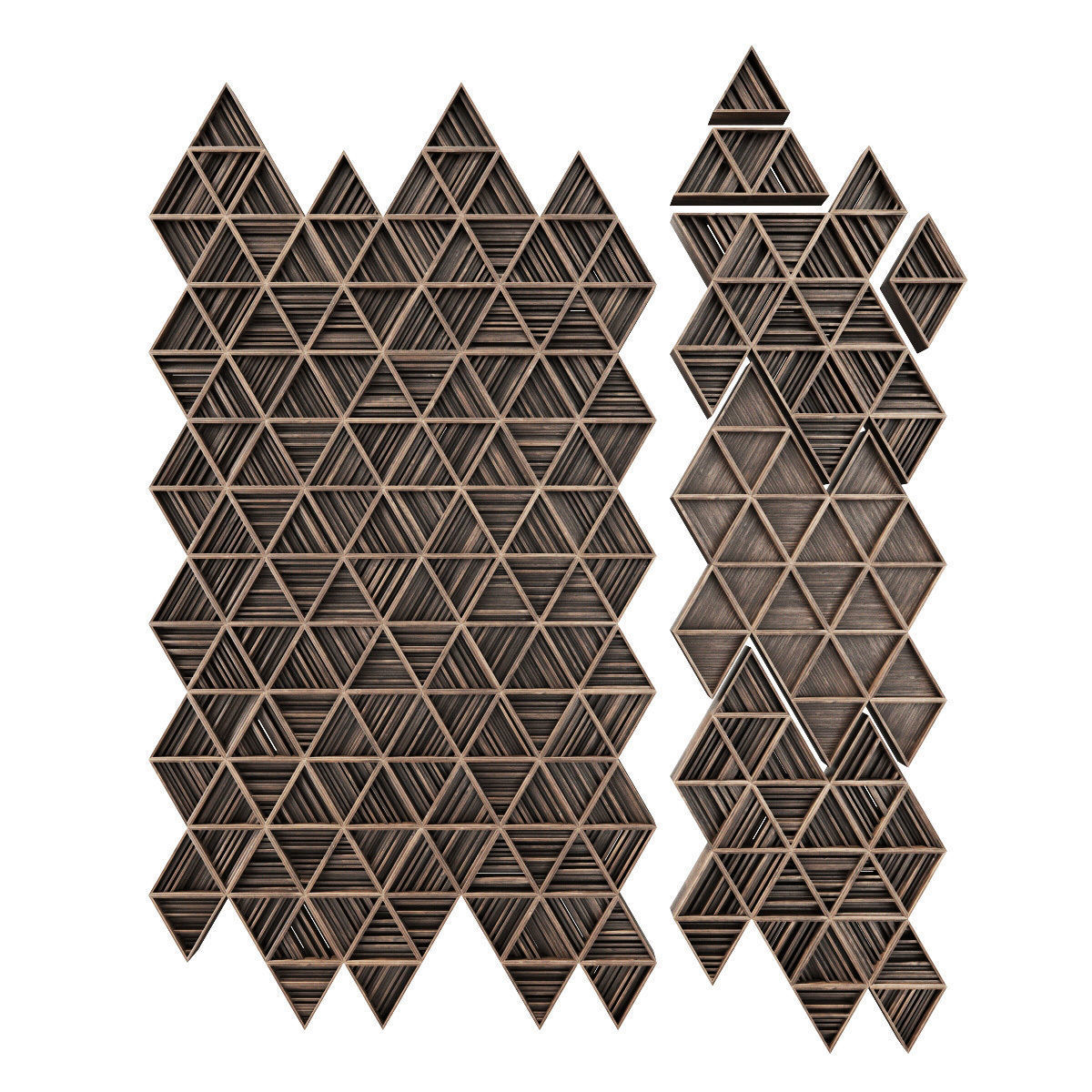 Ceiling parametric Triangle rail n3  3D model_19