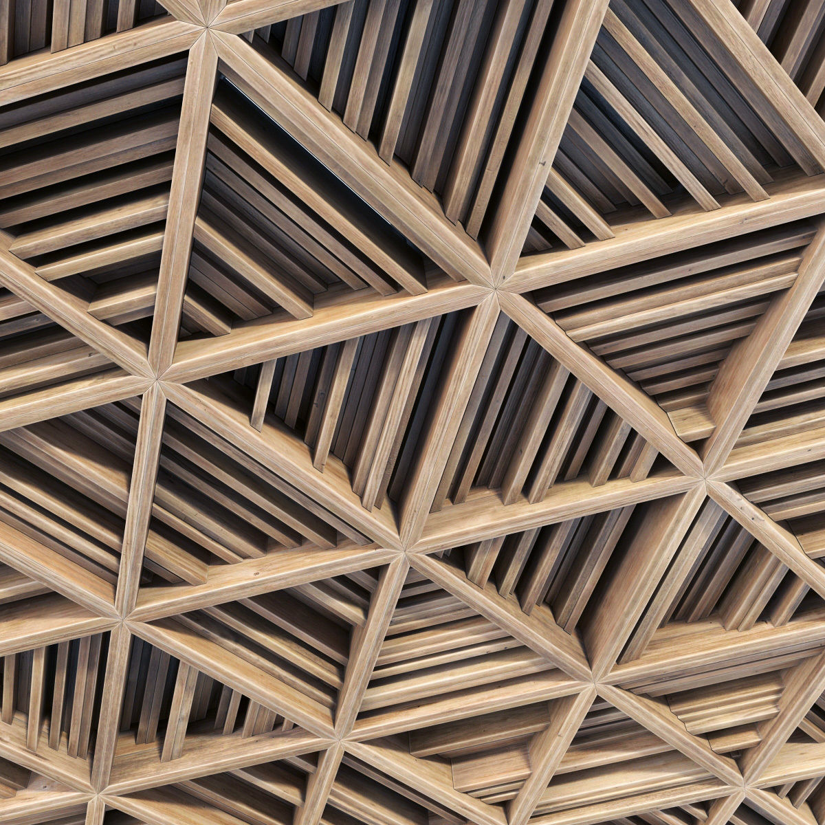 Ceiling parametric Triangle rail n3  3D model_15