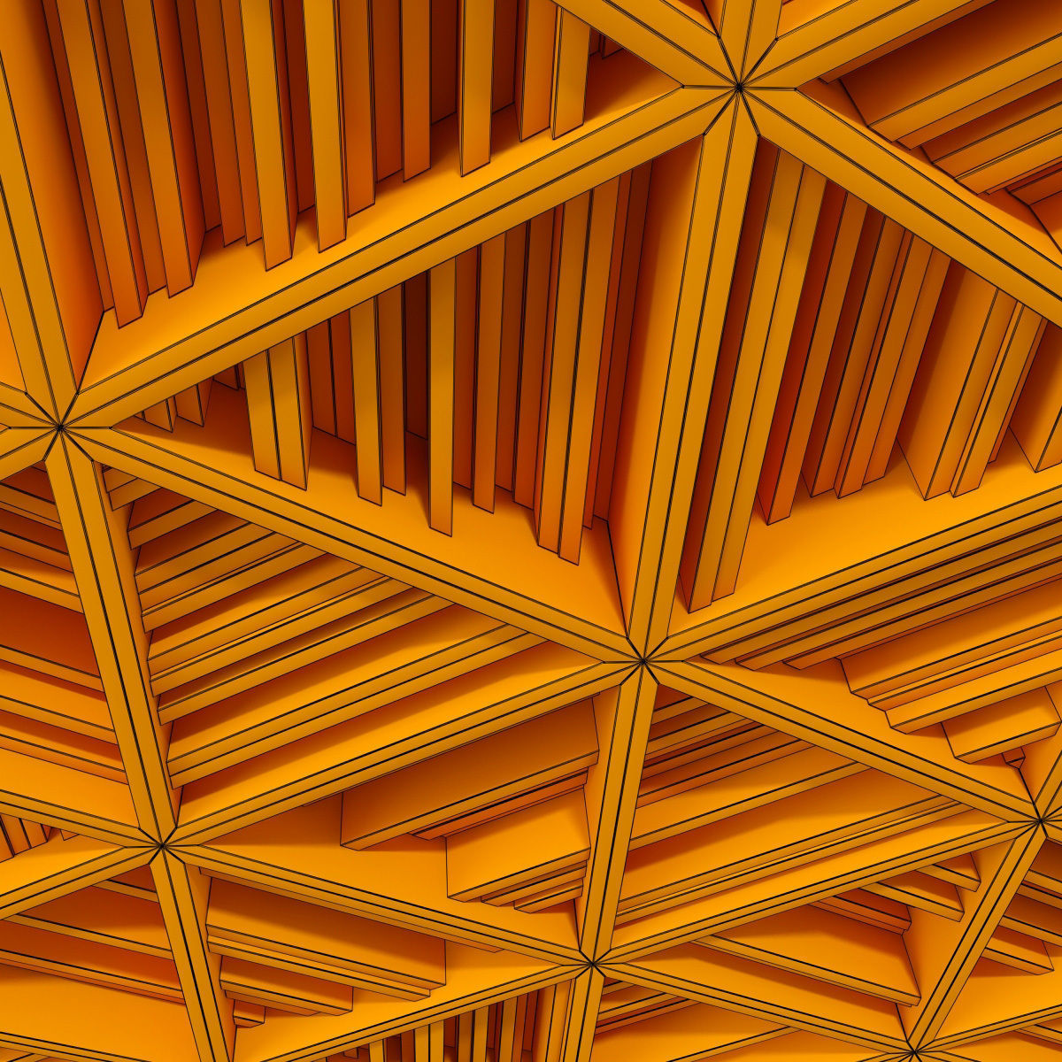 Ceiling parametric Triangle rail n3  3D model_29