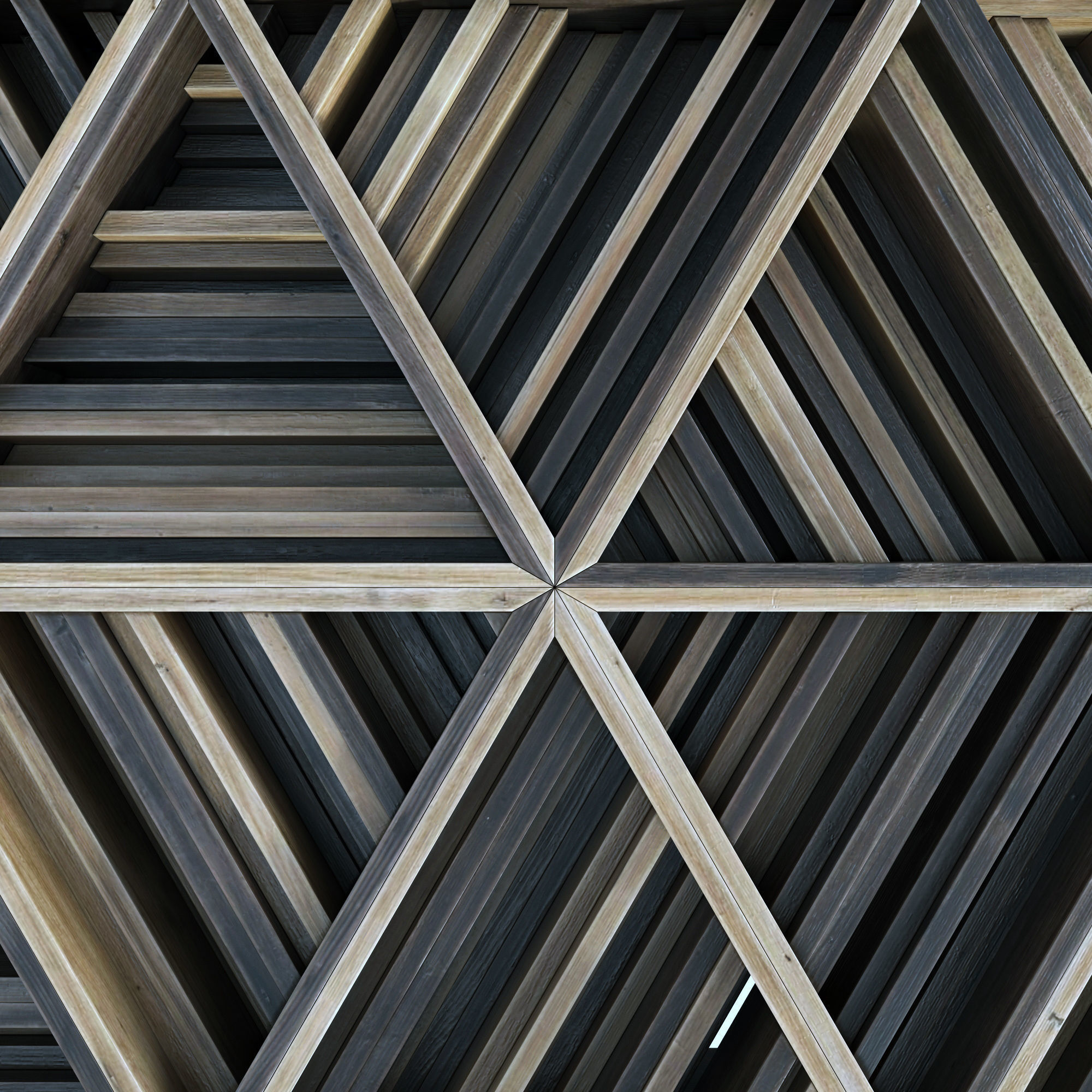 Ceiling parametric Triangle rail n3  3D model_24