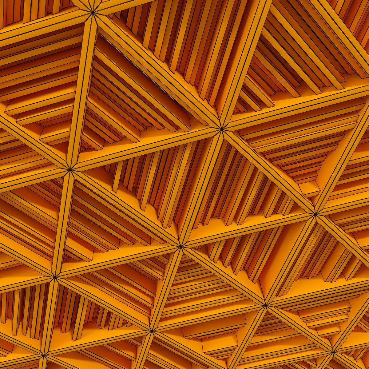 Ceiling parametric Triangle rail n3  3D model_28