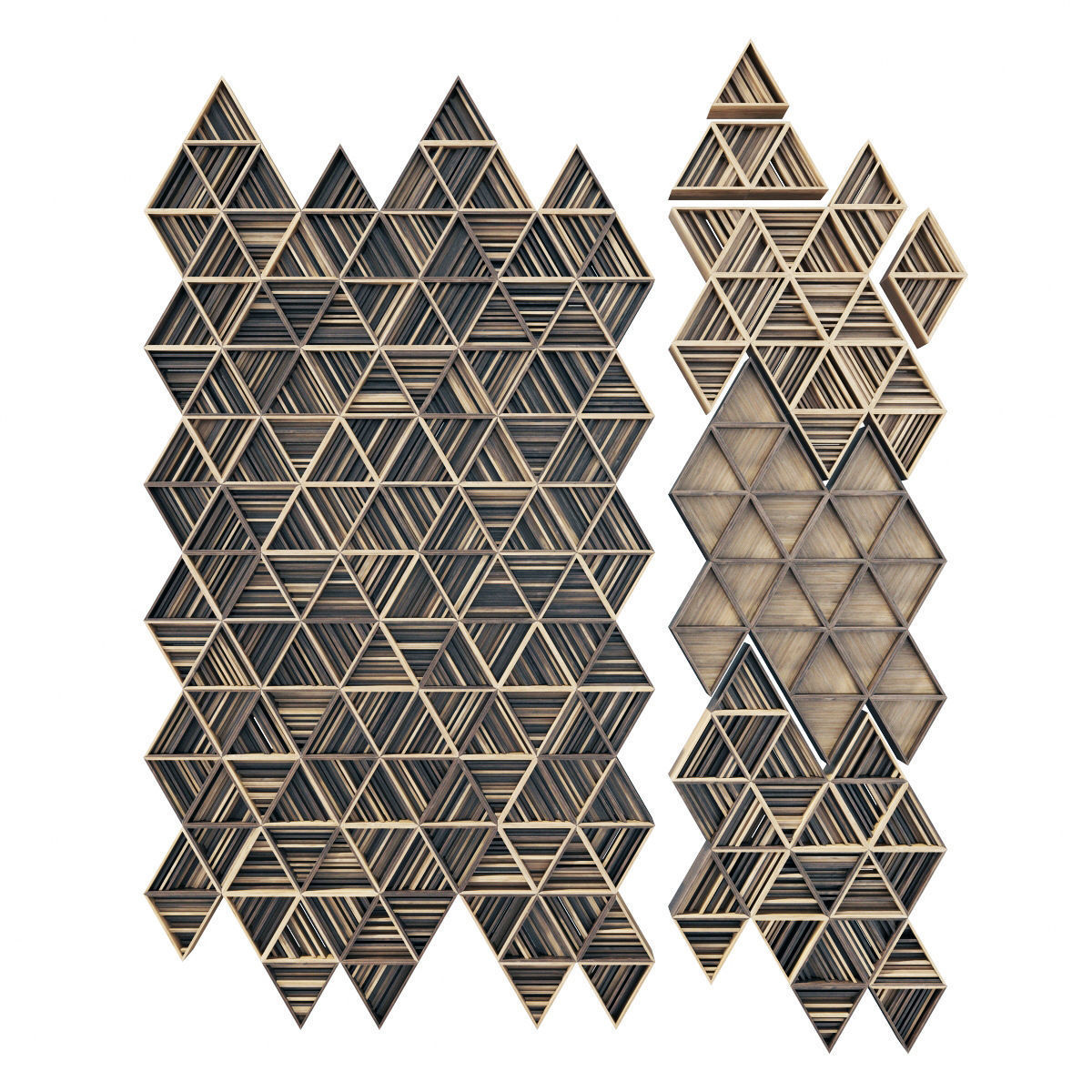 Ceiling parametric Triangle rail n3  3D model_7