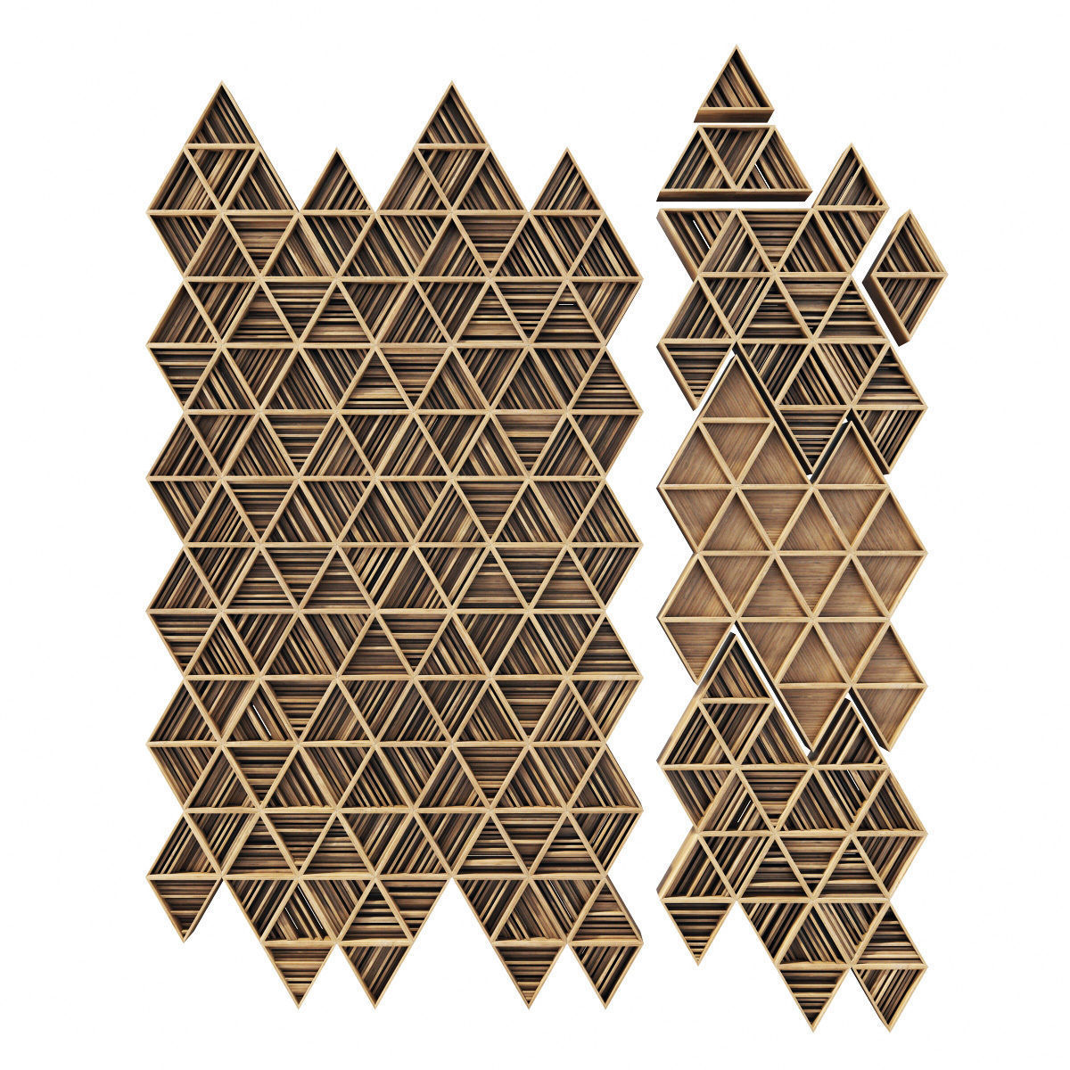 Ceiling parametric Triangle rail n3  3D model_17