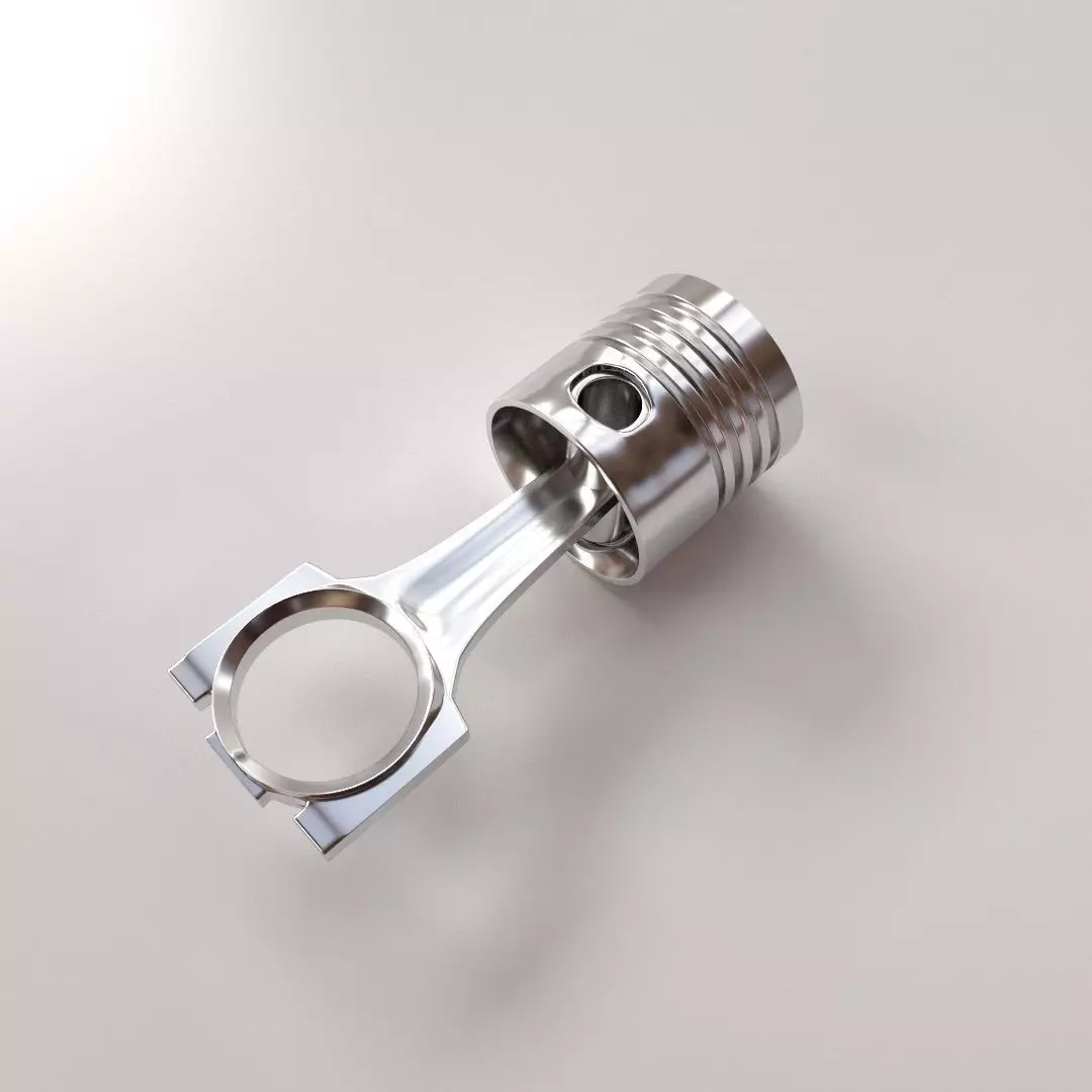 Piston engine 3D model_0