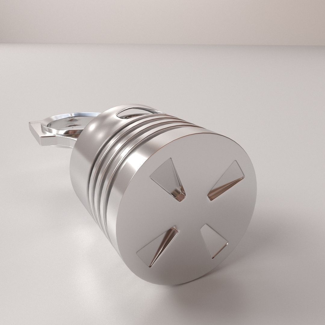 Piston engine 3D model_3