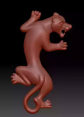 Panther pendant necklace