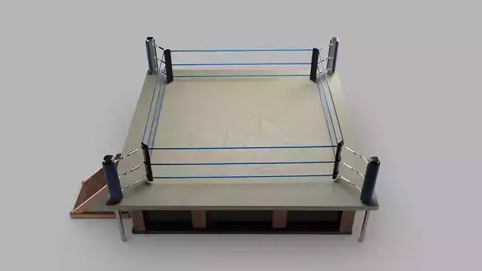 WWE Ring  Wrestling ring Low-poly 3D model
