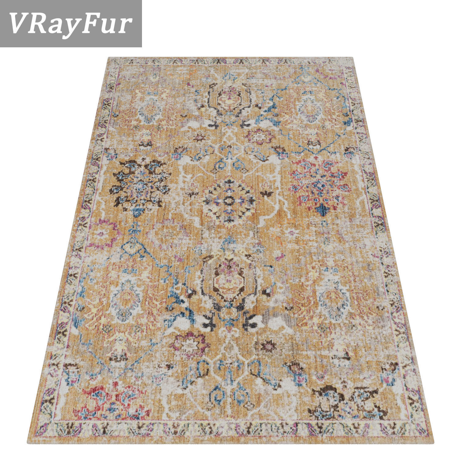 Rug Set 2038 3D model_2