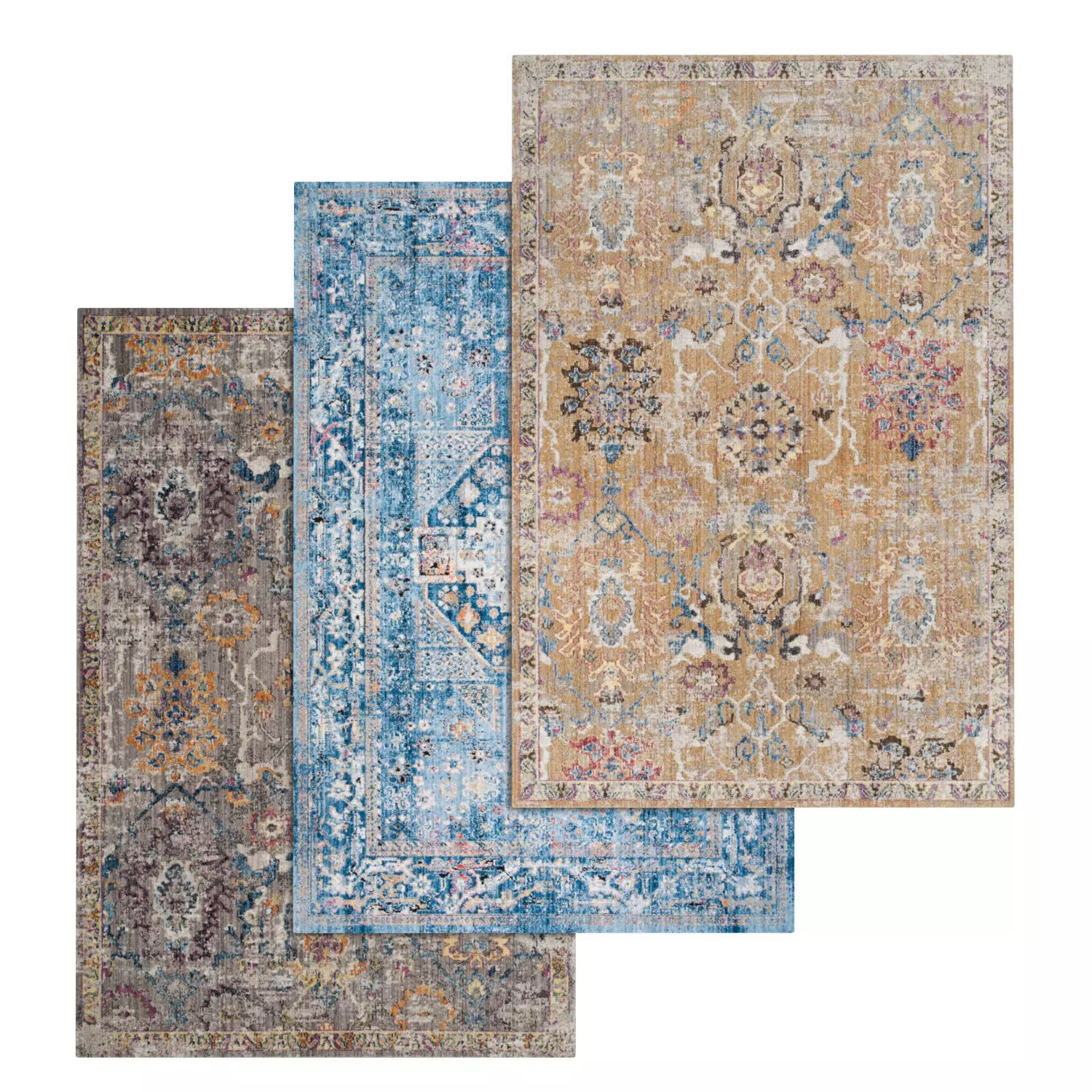 Rug Set 2038 3D model_0