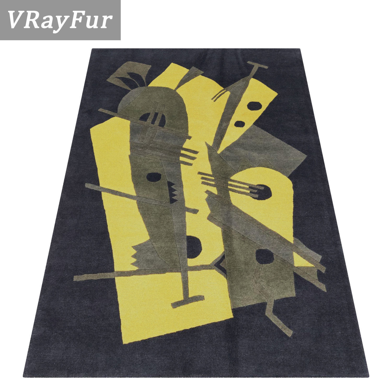 Rug Set 2040 3D model_2