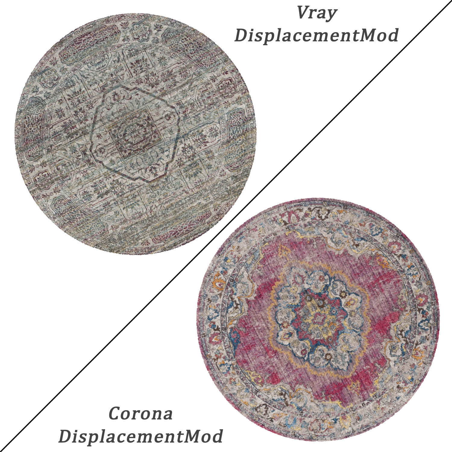 Round Rug Set 37 3D model_1