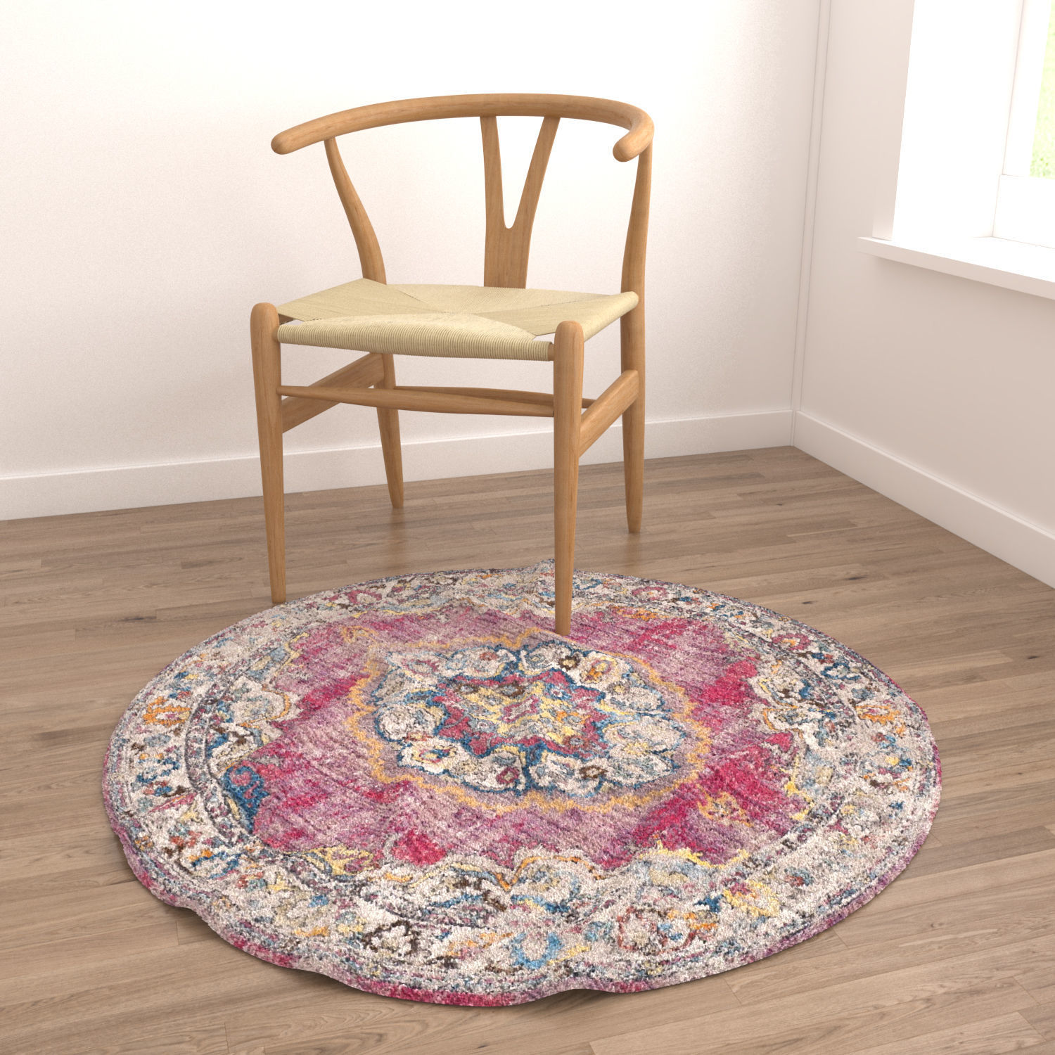 Round Rug Set 37 3D model_3