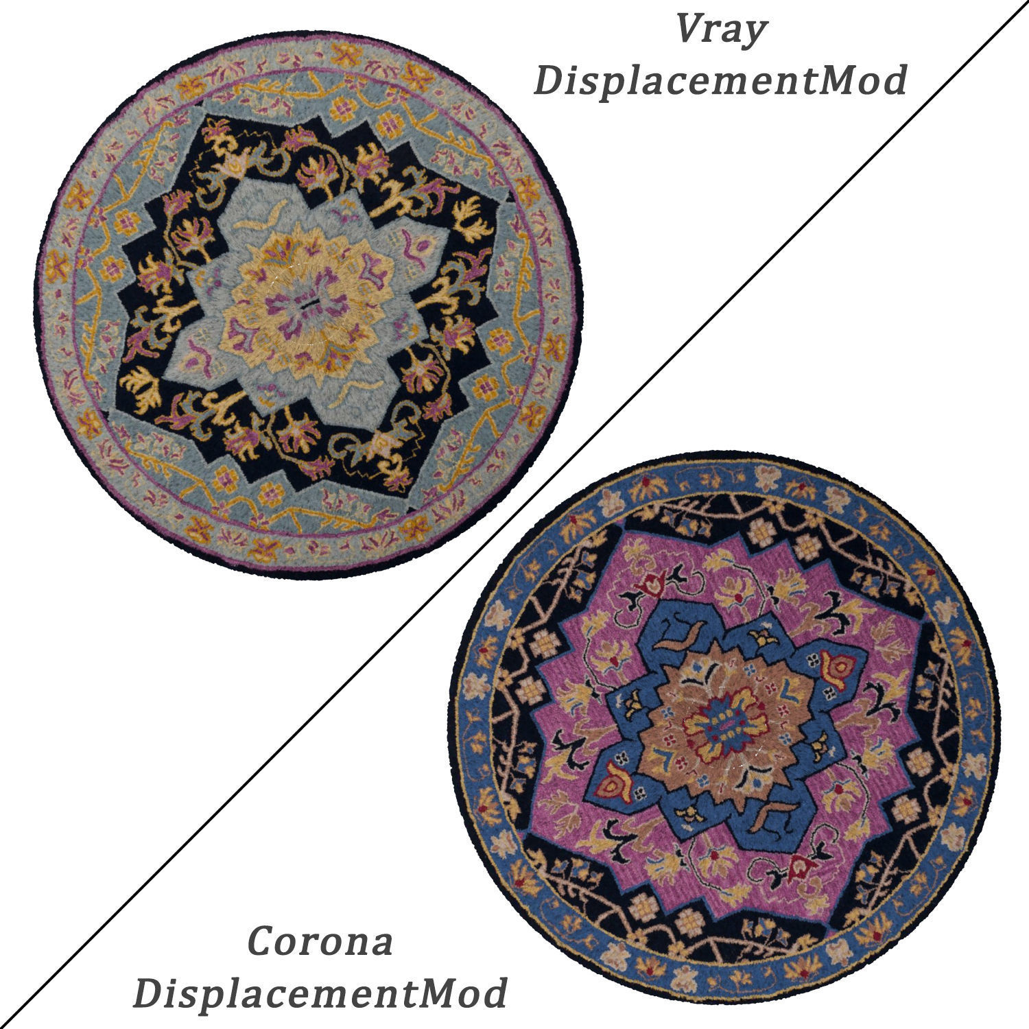 Round Rug Set 38 3D model_1