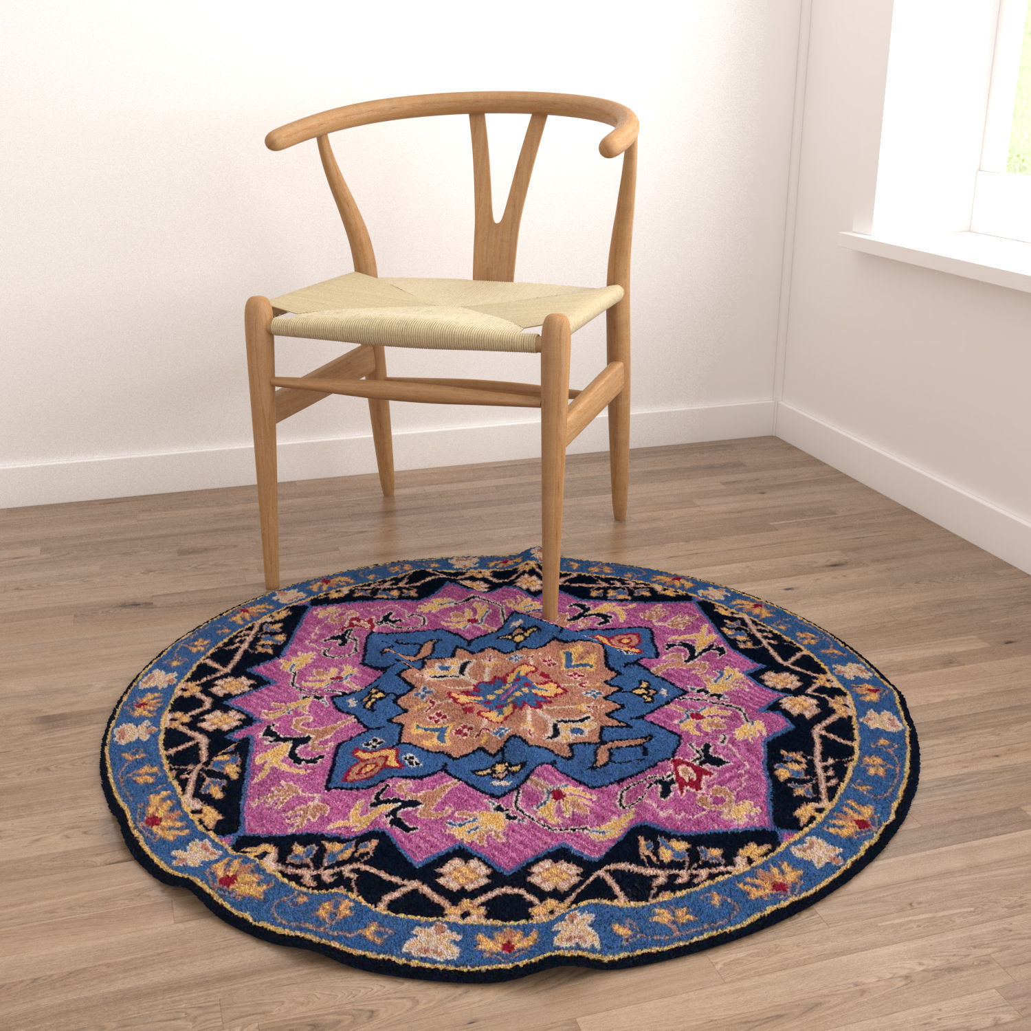 Round Rug Set 38 3D model_3
