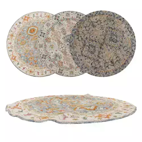 Round Rug Set 39