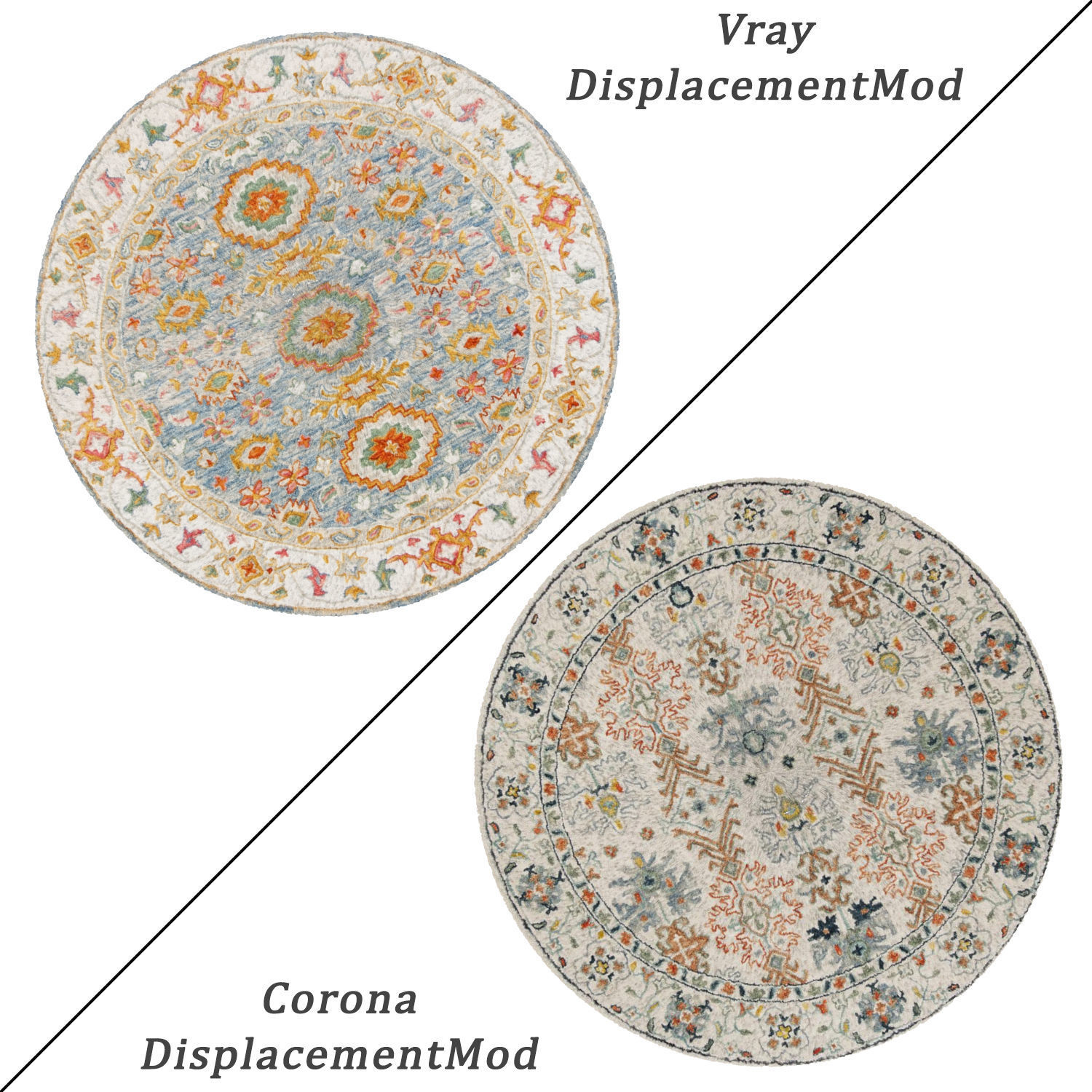 Round Rug Set 39 3D model_1