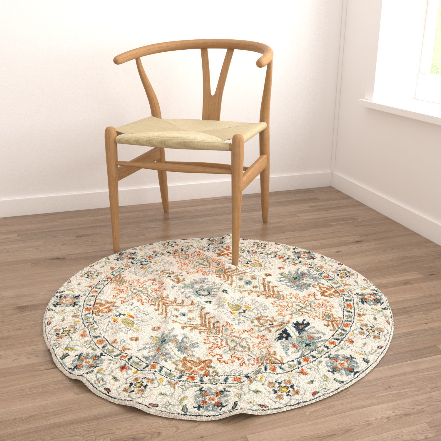 Round Rug Set 39 3D model_3
