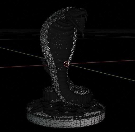 Snake sculpture 3D print model_11