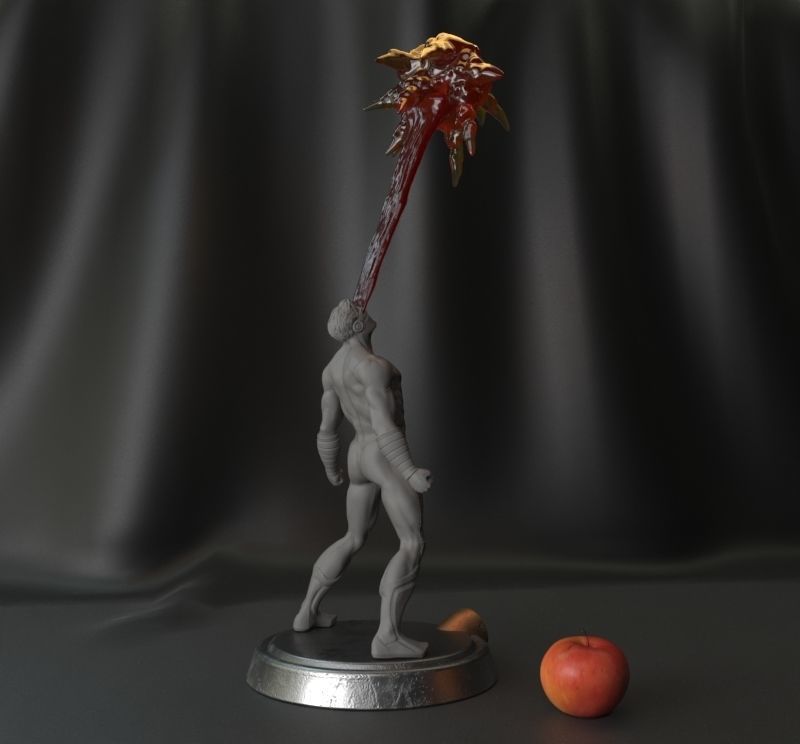 Fan art Cyclops x- men Ciclope 3D print model_3