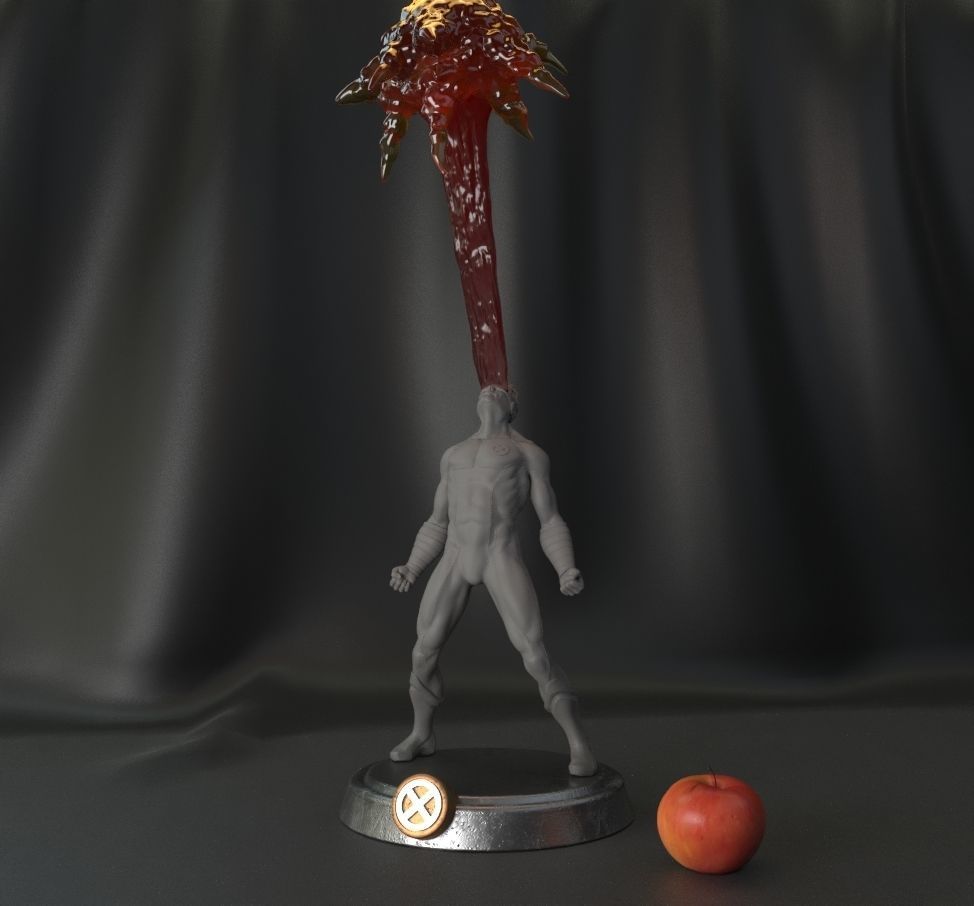 Fan art Cyclops x- men Ciclope 3D print model_5